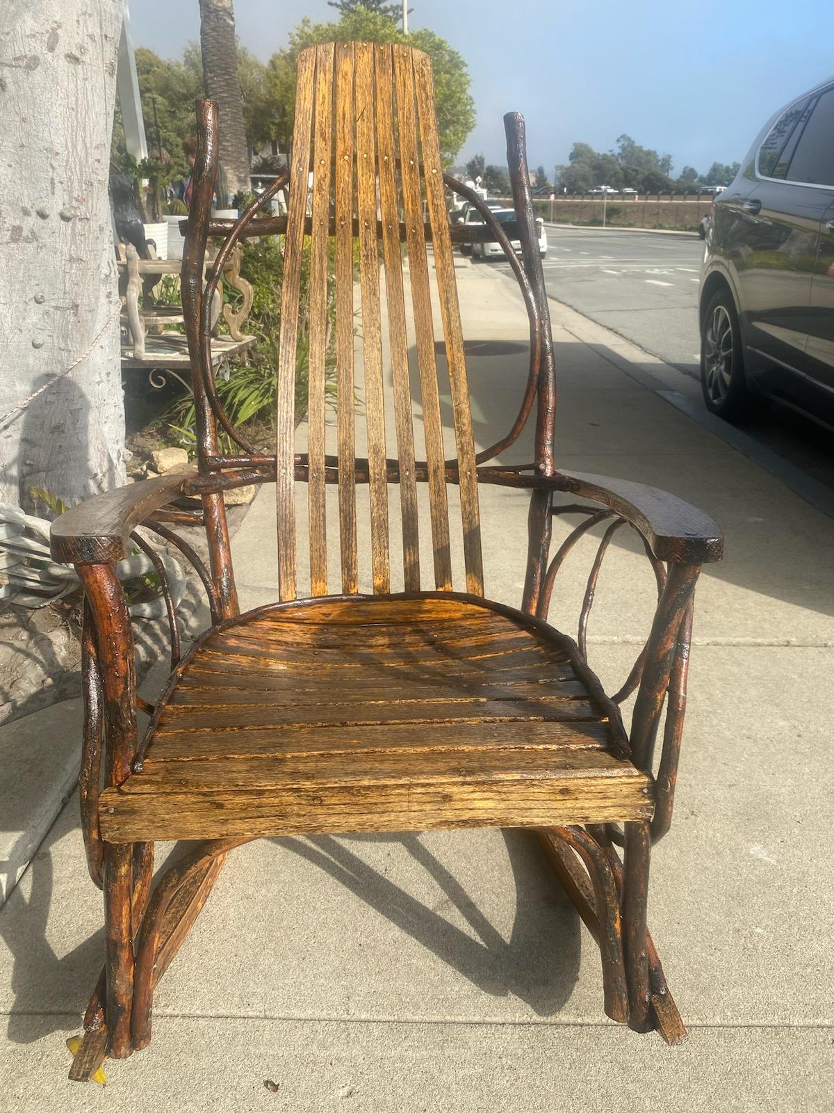 1930s Amish Hickory and Bentwood Rockers In Good Condition In Los Angeles, CA