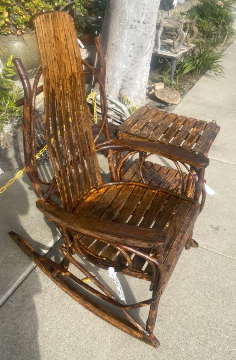 Mid-20th Century 1930s Amish Hickory and Bentwood Rockers