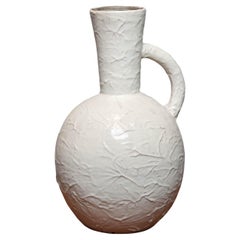 1930s Andersson & Johansson Large Glazed Earthenware Vase by Höganäs, Sweden