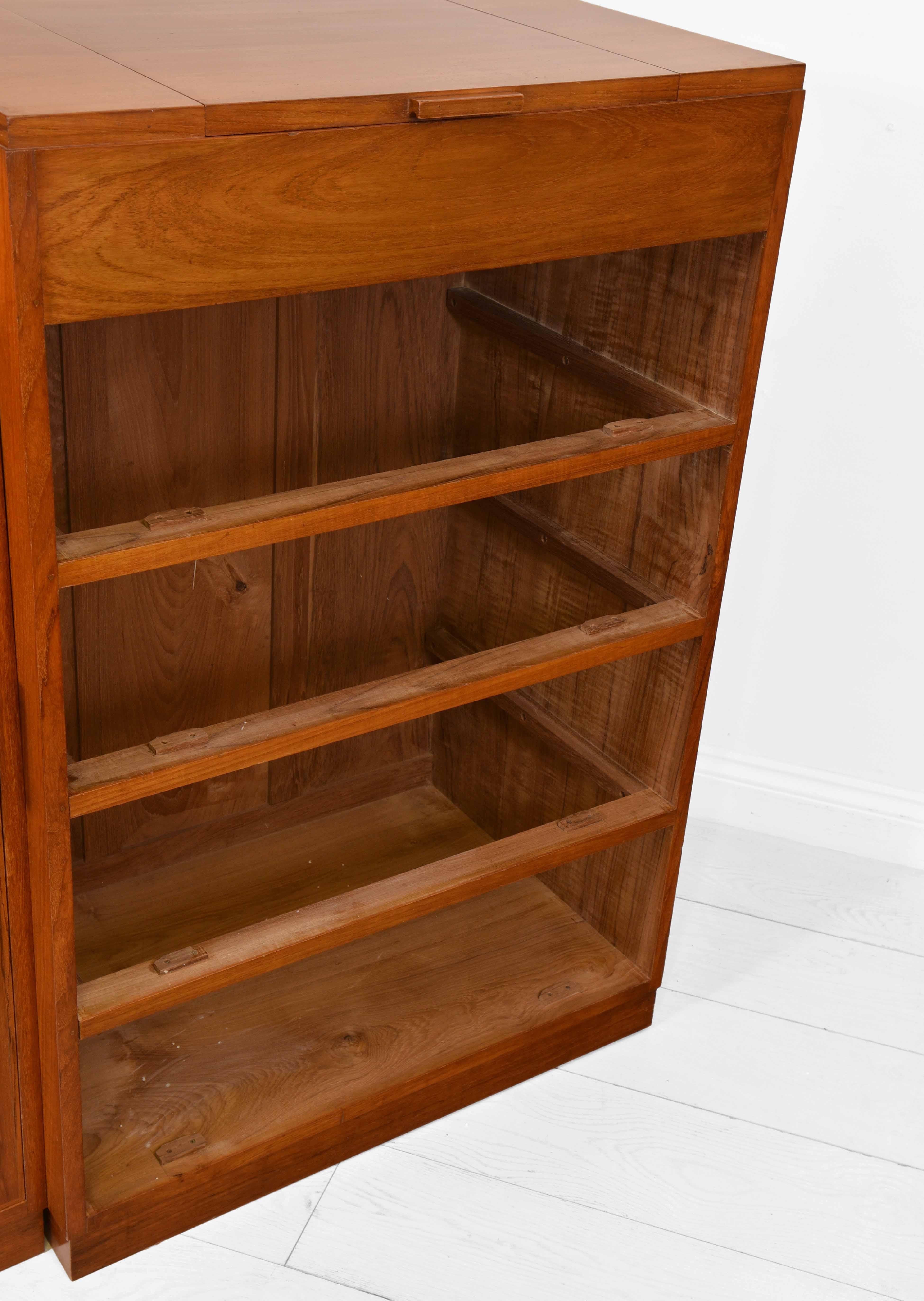 1930's Anglo Indian Camphor Wood Compact Wardrobe Chest of Drawers Vanity 7