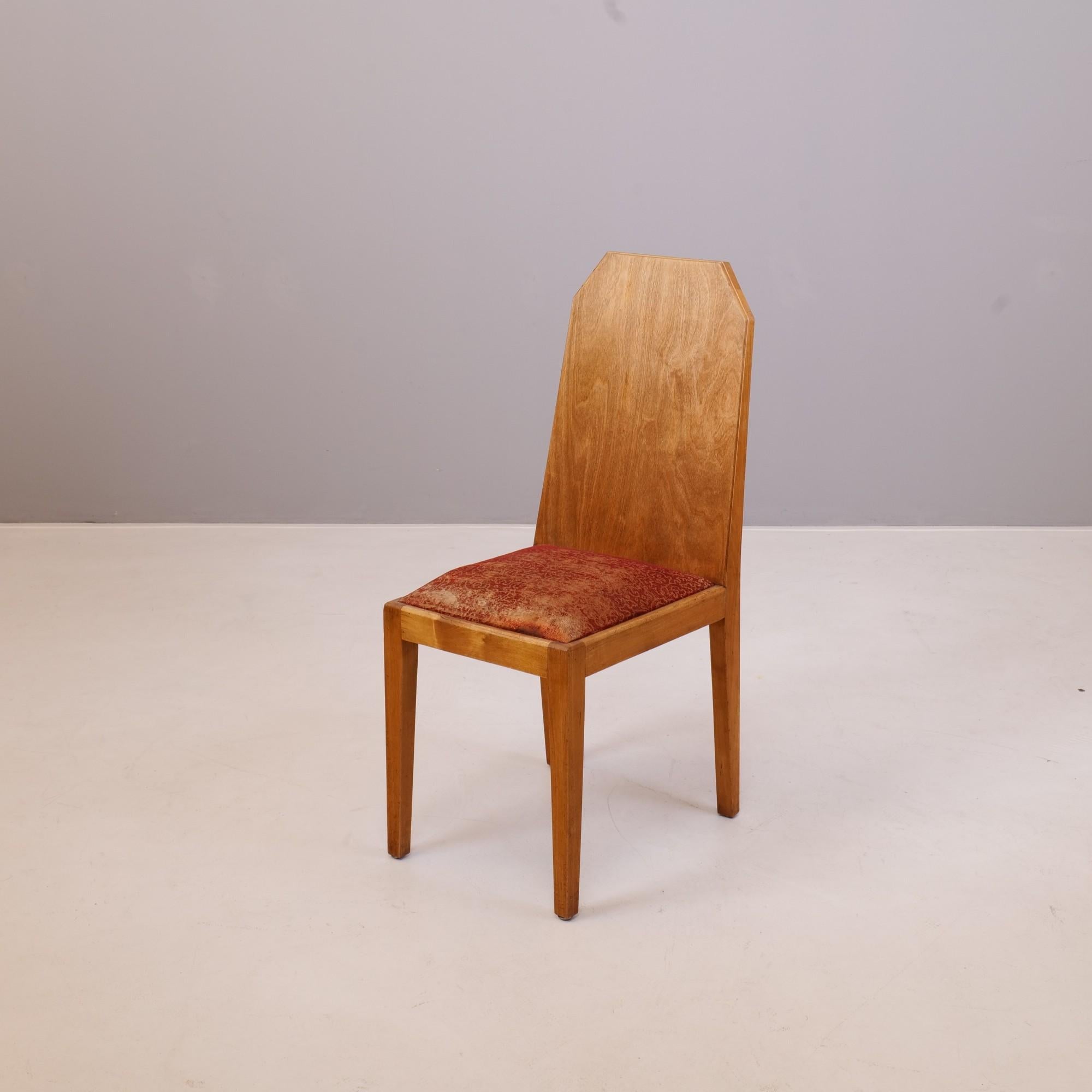 Anthroposopischer Stuhl von Felix Kayser aus den 1930er Jahren Modell 46a (Art déco)