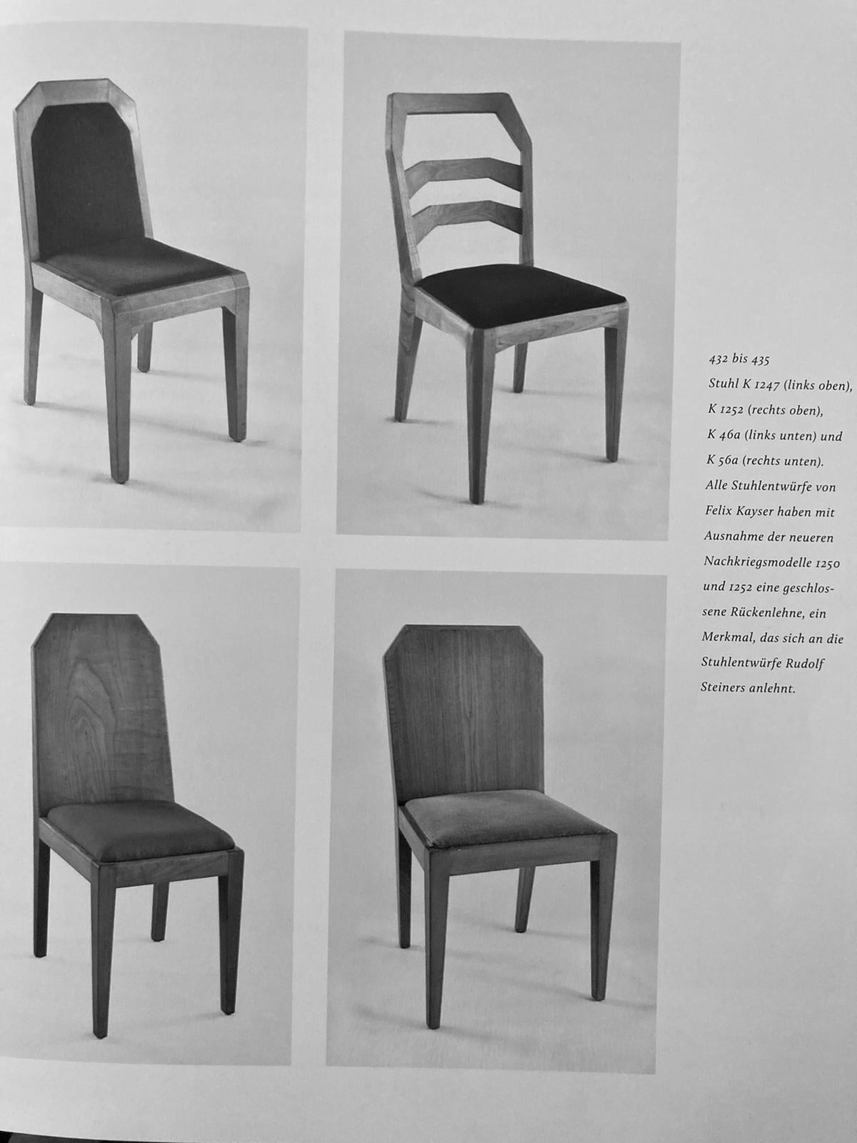 Anthroposopischer Stuhl von Felix Kayser aus den 1930er Jahren Modell 46a (Mitte des 20. Jahrhunderts)