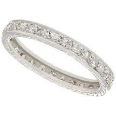 1930s Antique Diamond and Platinum Full Eternity Ring