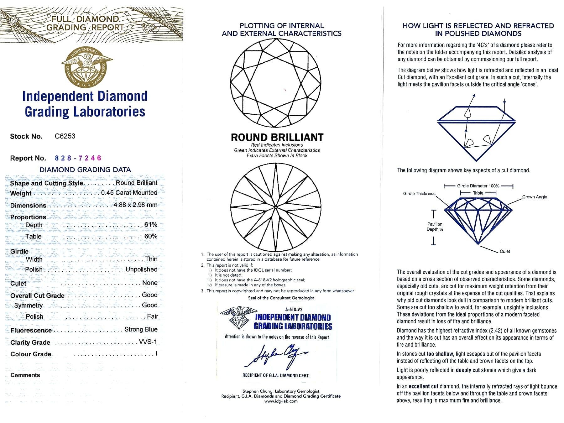 Antiker Verlobungsring mit 0,45 Karat Diamant und 18 Karat Weißgold Solitär, 1930er Jahre im Angebot 6