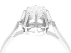 1930s Diamond and White Gold Solitaire Engagement Ring