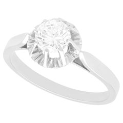 1930s Used Diamond and White Gold Solitaire Engagement Ring