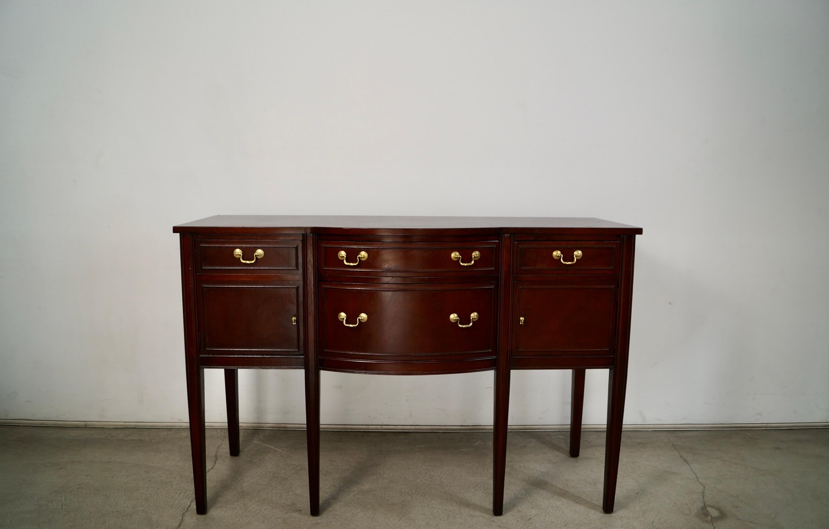 American 1930's Antique Federal Duncan Phyfe Style Sideboard For Sale