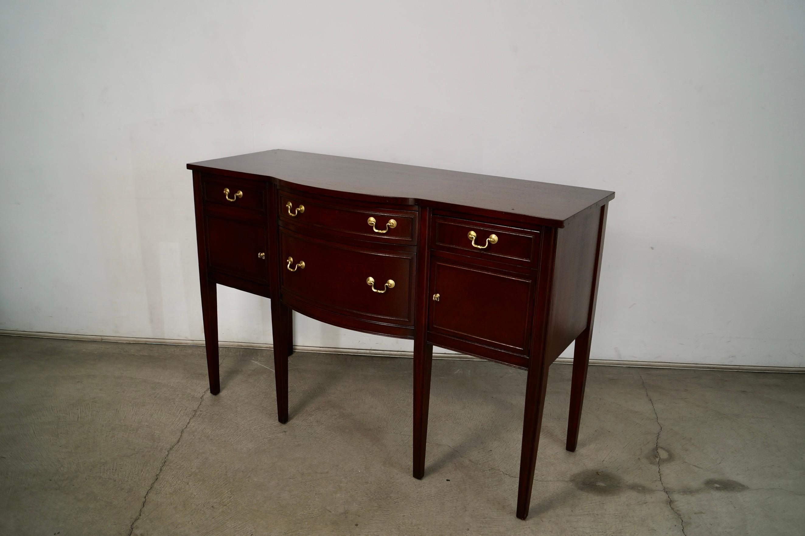 Mid-20th Century 1930's Antique Federal Duncan Phyfe Style Sideboard For Sale