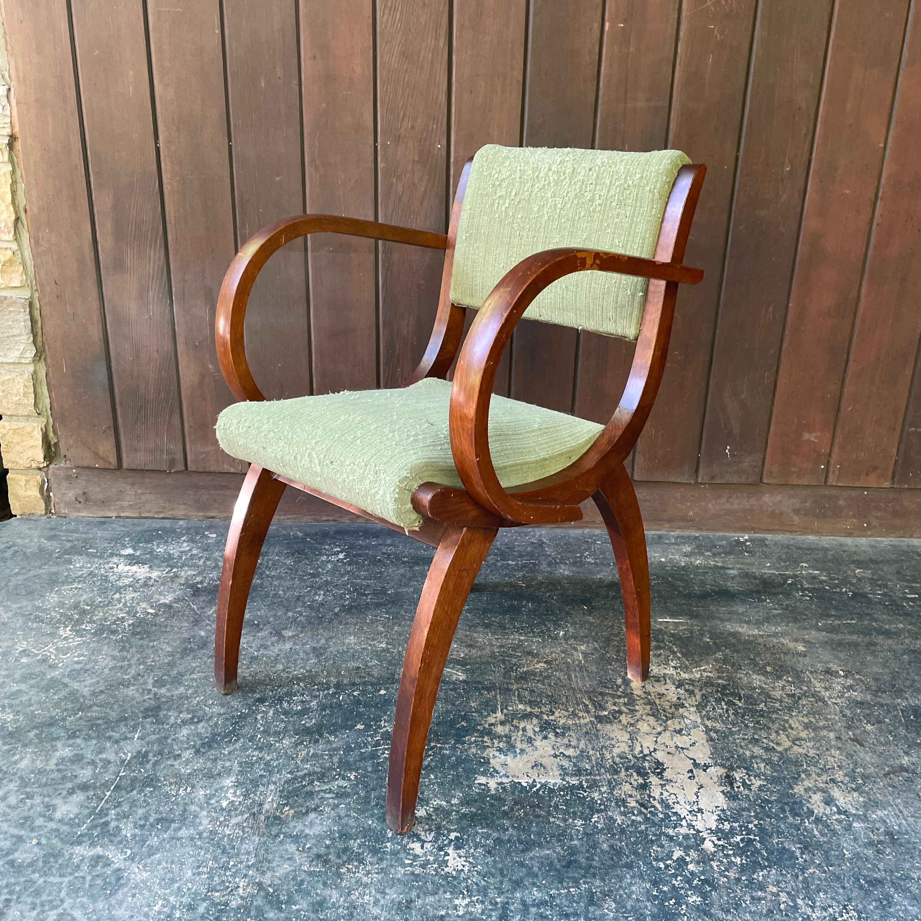 Fauteuil Art Déco français ancien des années 1930, signé Peri Alonz en vente 4