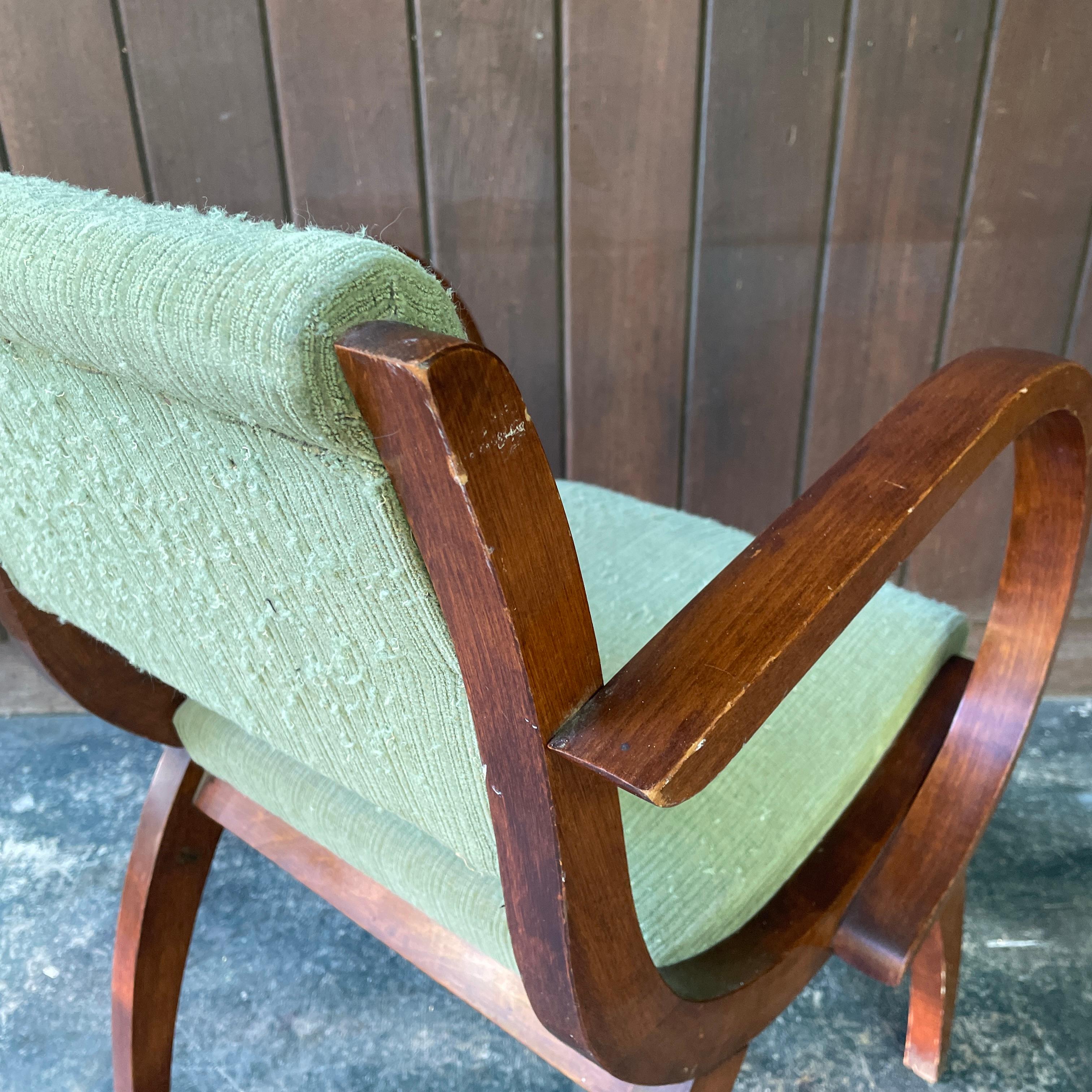 Fauteuil Art Déco français ancien des années 1930, signé Peri Alonz en vente 5