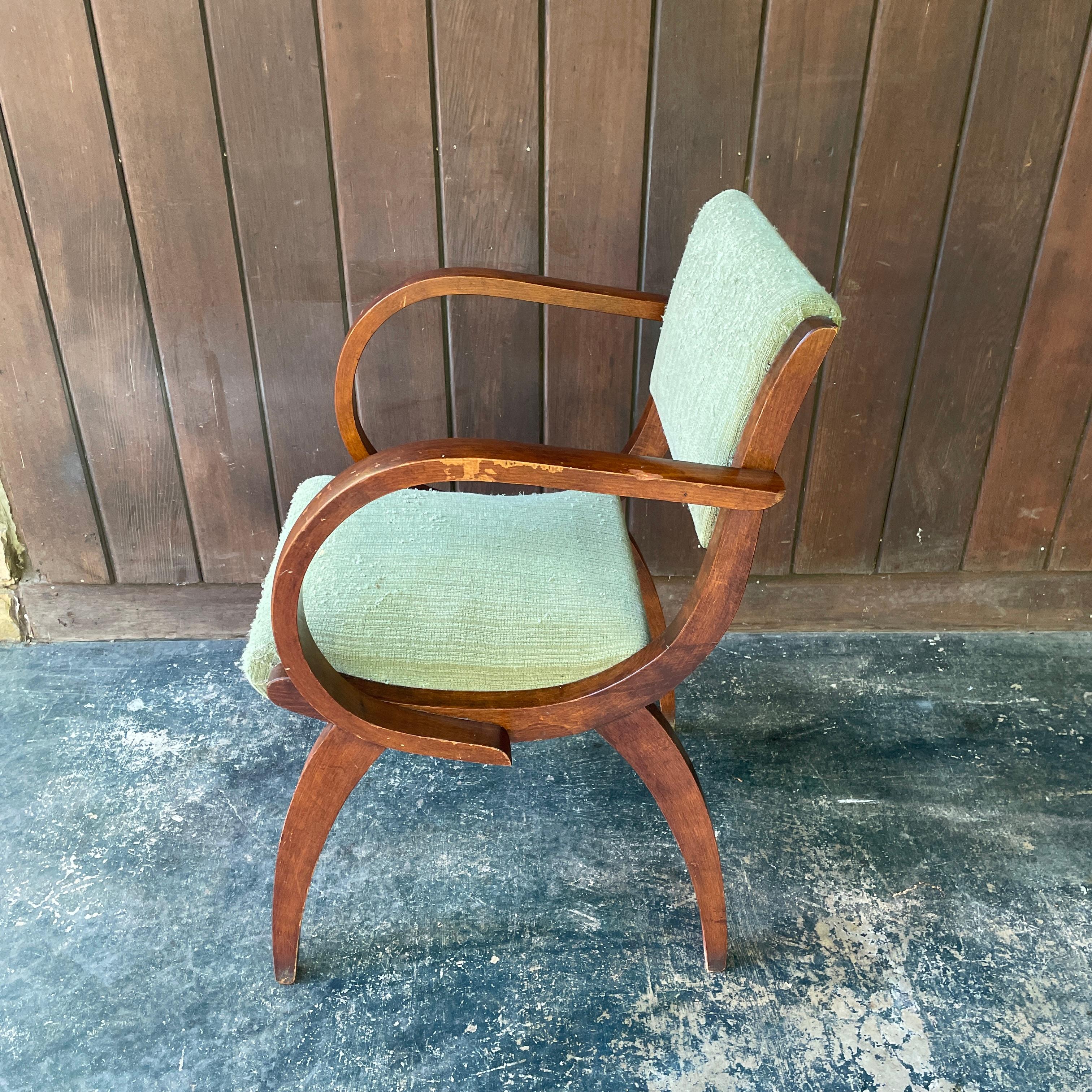 Fauteuil Art Déco français ancien des années 1930, signé Peri Alonz en vente 1