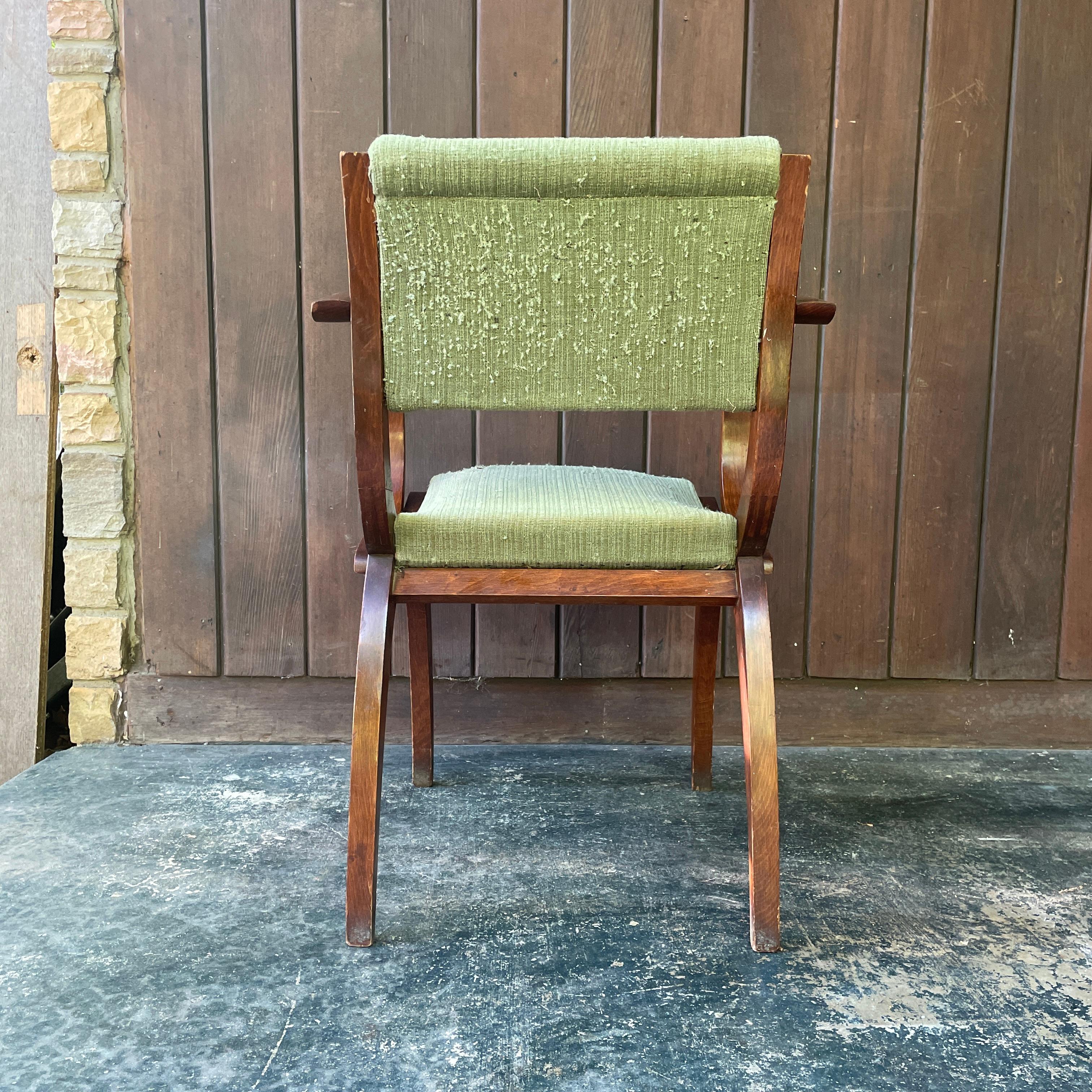 Fauteuil Art Déco français ancien des années 1930, signé Peri Alonz en vente 2