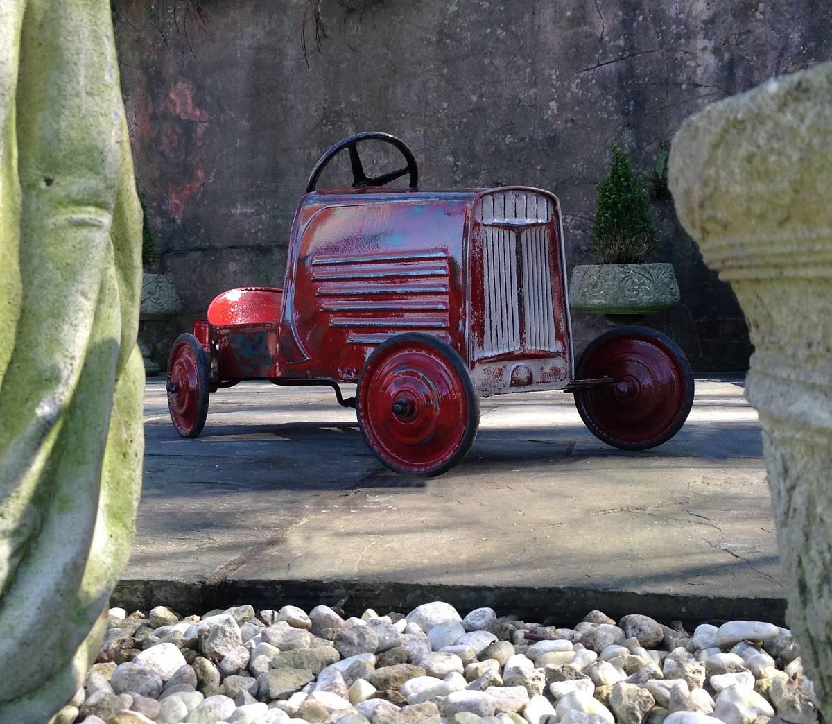 1930s Antique French Child's Pedal Car 2
