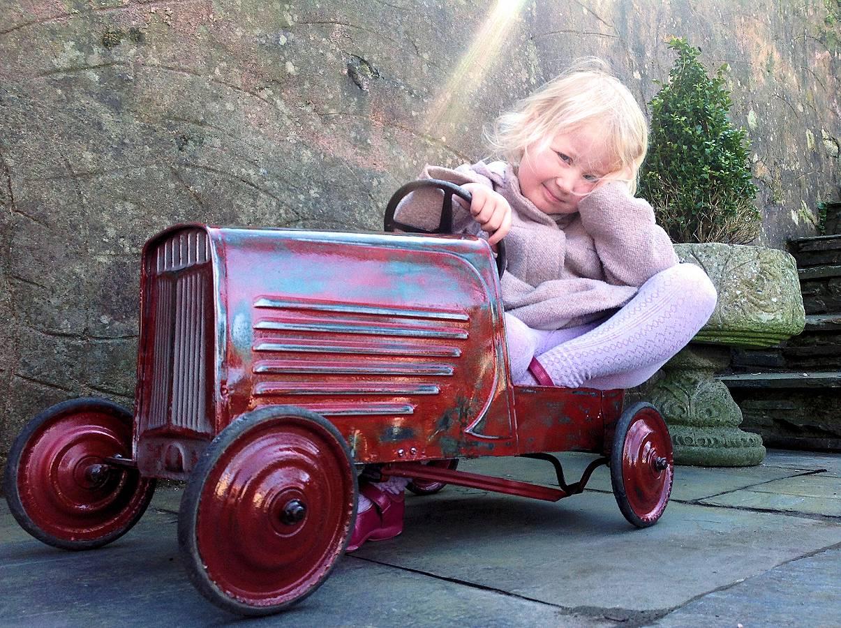 1930s Antique French Child's Pedal Car 5