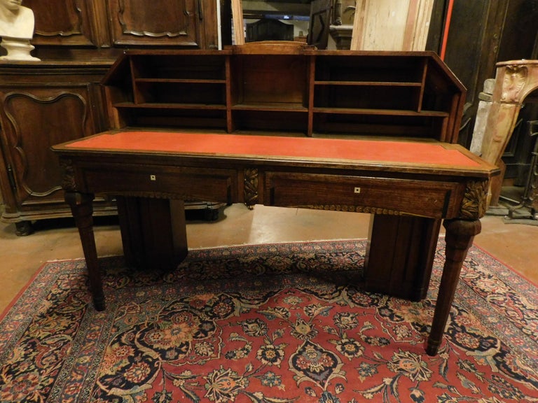 1930s, Antique Reception Desk, Table for Drawers, Very Capacious