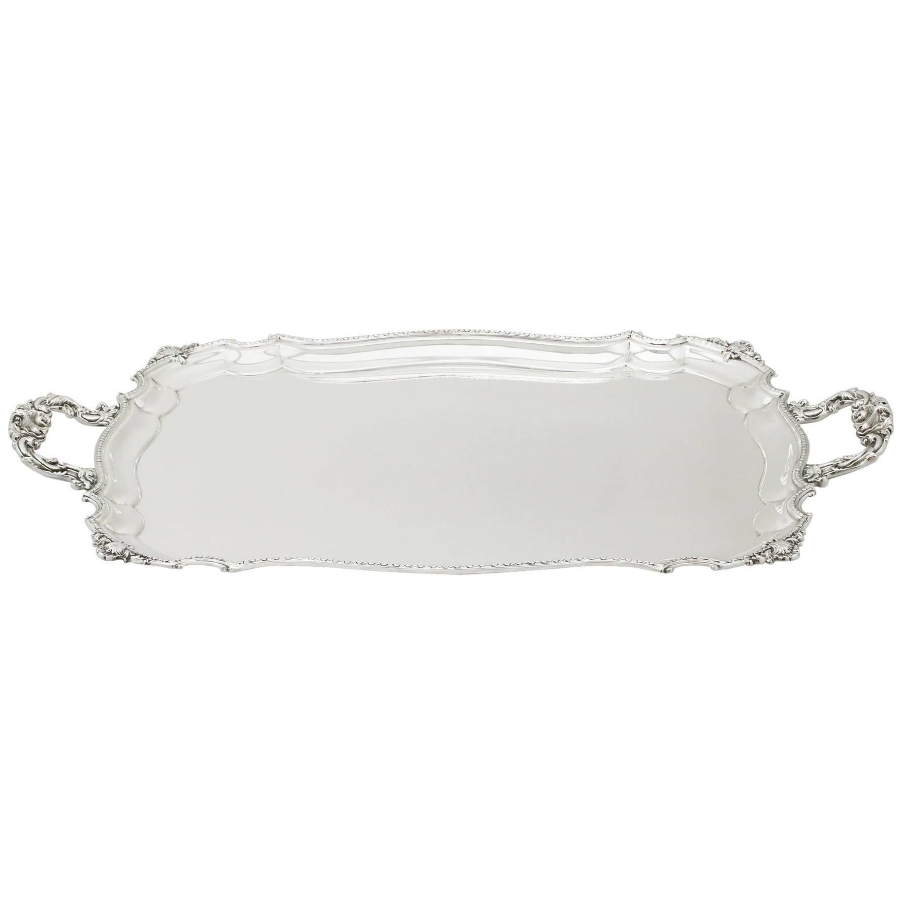 1930s Antique Sterling Silver Drinks Tray