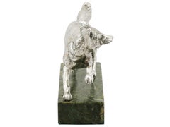 1930s Antique Sterling Silver Fox