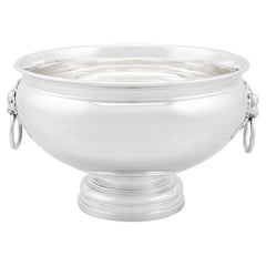 1930s Antique Sterling Silver Presentation Bowl