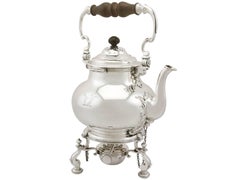 1930s Antique Sterling Silver Ten Piece Tea and Coffee Service
