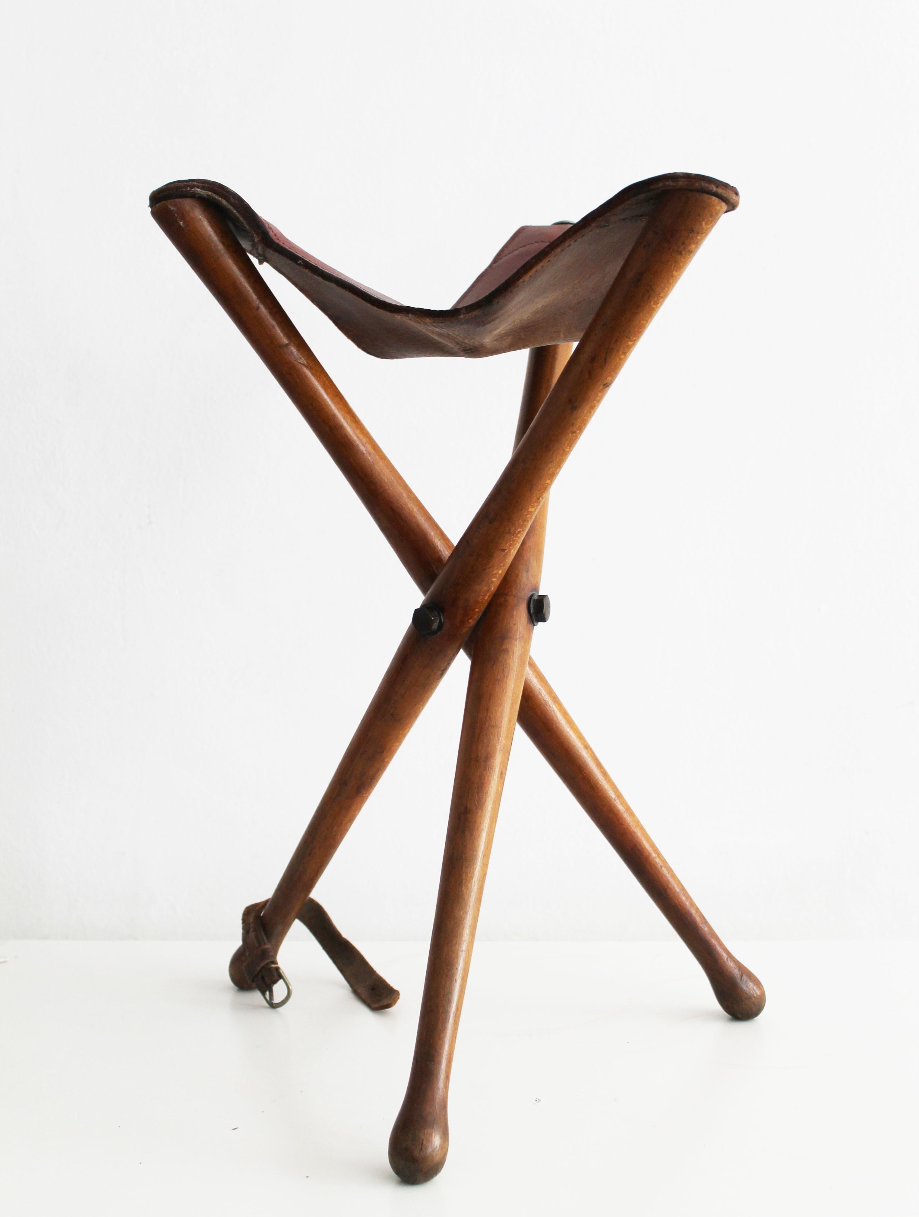Belle Époque 1930's Antique Tourist Folding chair