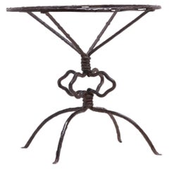 1930s Antoine Durenne Foundry  Side Table in Iron - Jean-Michel Frank