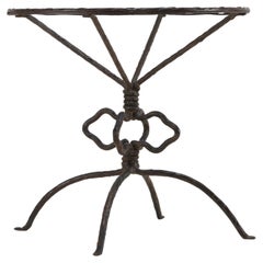 1930er Jahre Antoine Durenne Foundry  Beistelltisch aus Eisen – Jean-Michel Frank
