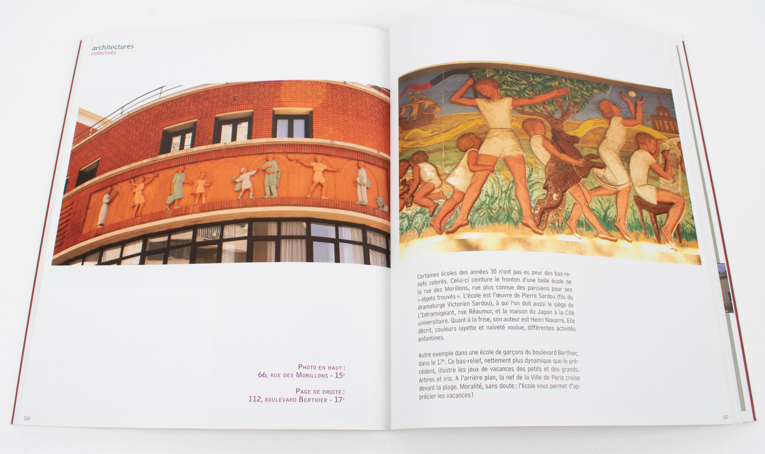 1930s Architecture in Paris, French Book by Jean-Marc Labordiere, 2009 In Good Condition For Sale In Atlanta, GA