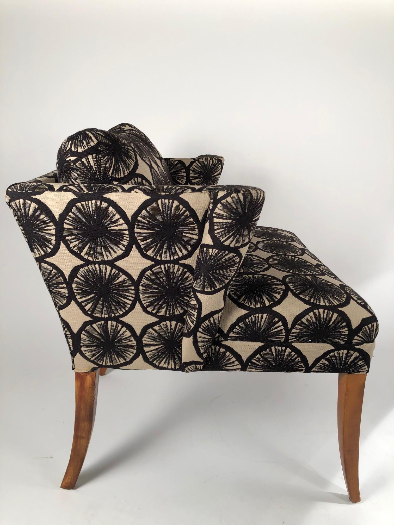 Art Deco Fabulous 1930's Armchair with curved arms