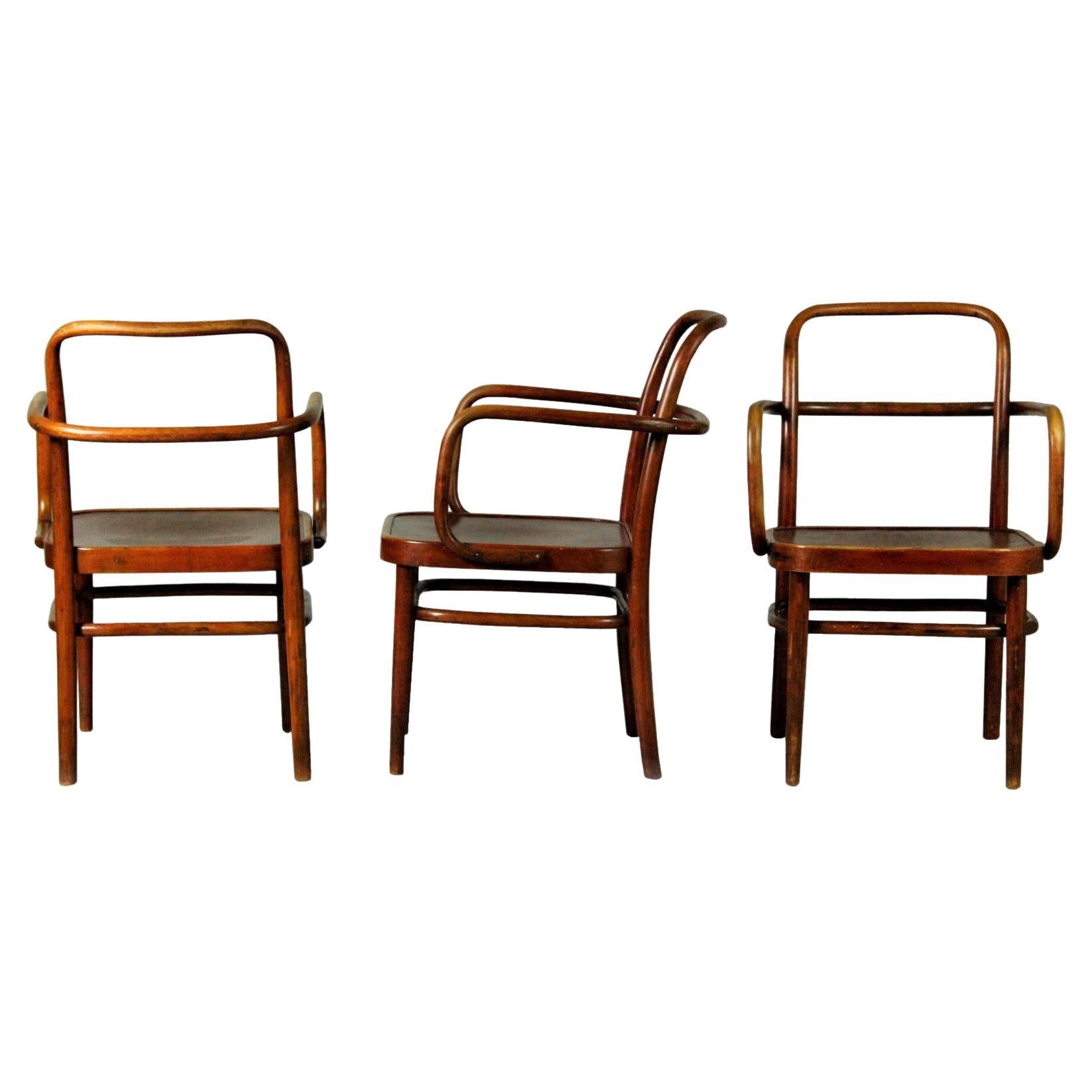 1930s Armchairs Mod. No A 64 F by Gustav Adolf Schneck for Thonet For Sale