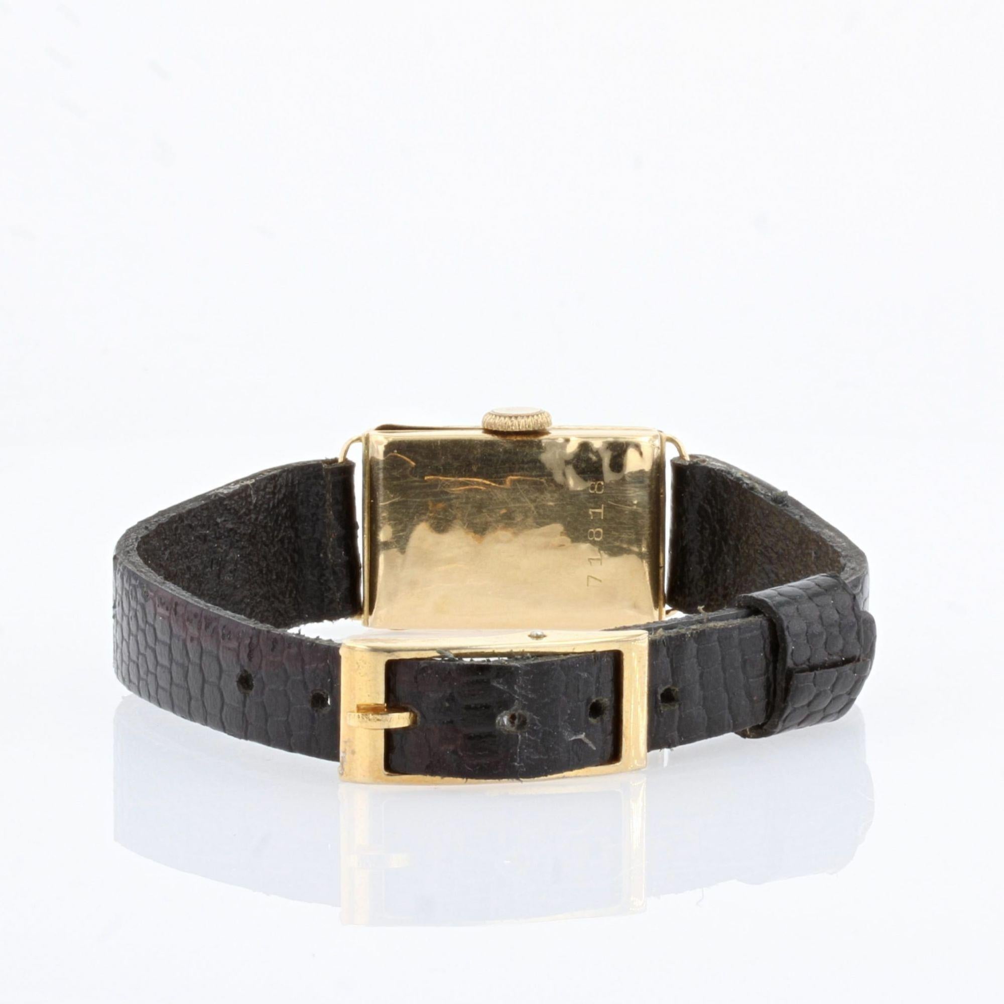1930s Art Deco 18 Karat Yellow Gold Lady's Watch For Sale at 1stDibs ...