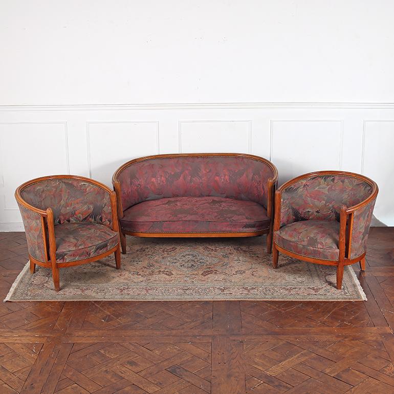 French 1930’s Art Deco 3-Piece Salon Set For Sale