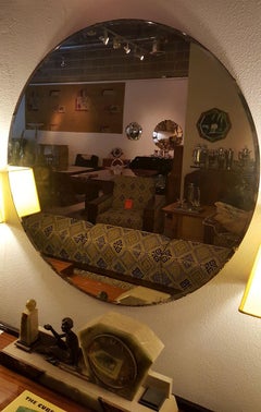 1930s Art Deco Beveled Mirror