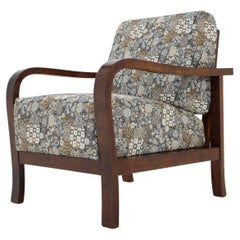 1930s Art Deco Adjustable Armchair, Czechoslovakia