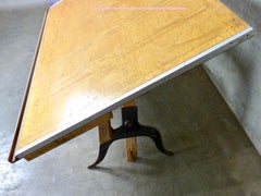 1930s Art Deco Adjustable Drafting Table by Lietz, San Francisco