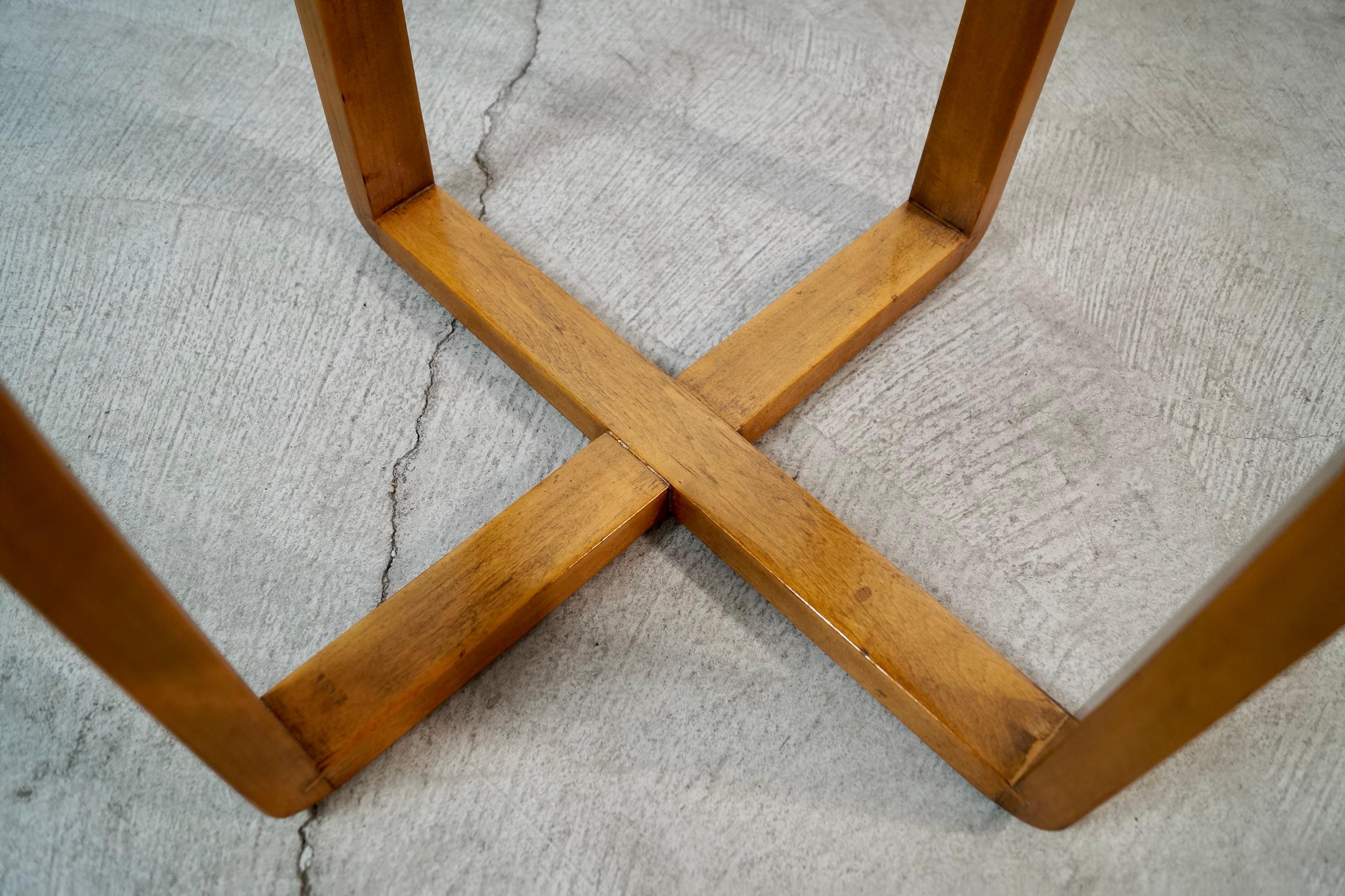 1930's Art Deco Architektonische Wurzelholz Beistelltisch / Pedestal im Angebot 5