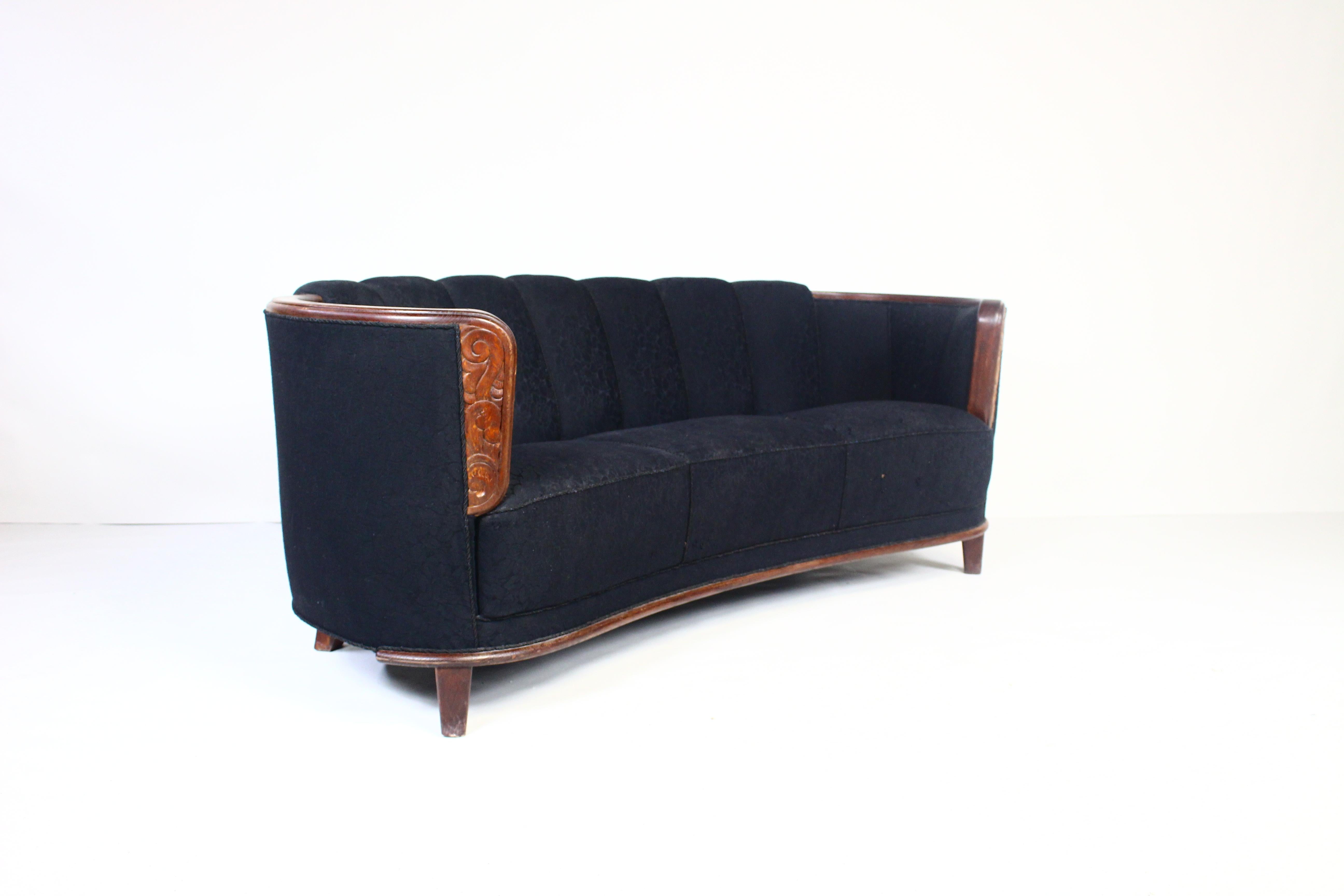 vintage art deco sofa