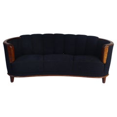 1930s art deco sofa 1930s Art Deco Banana Sofa
