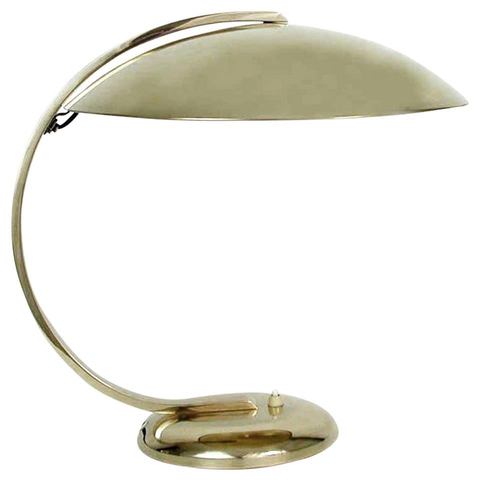 1930s Art Deco Bauhaus Hillebrand Desk Lamp Table Lamp Brass