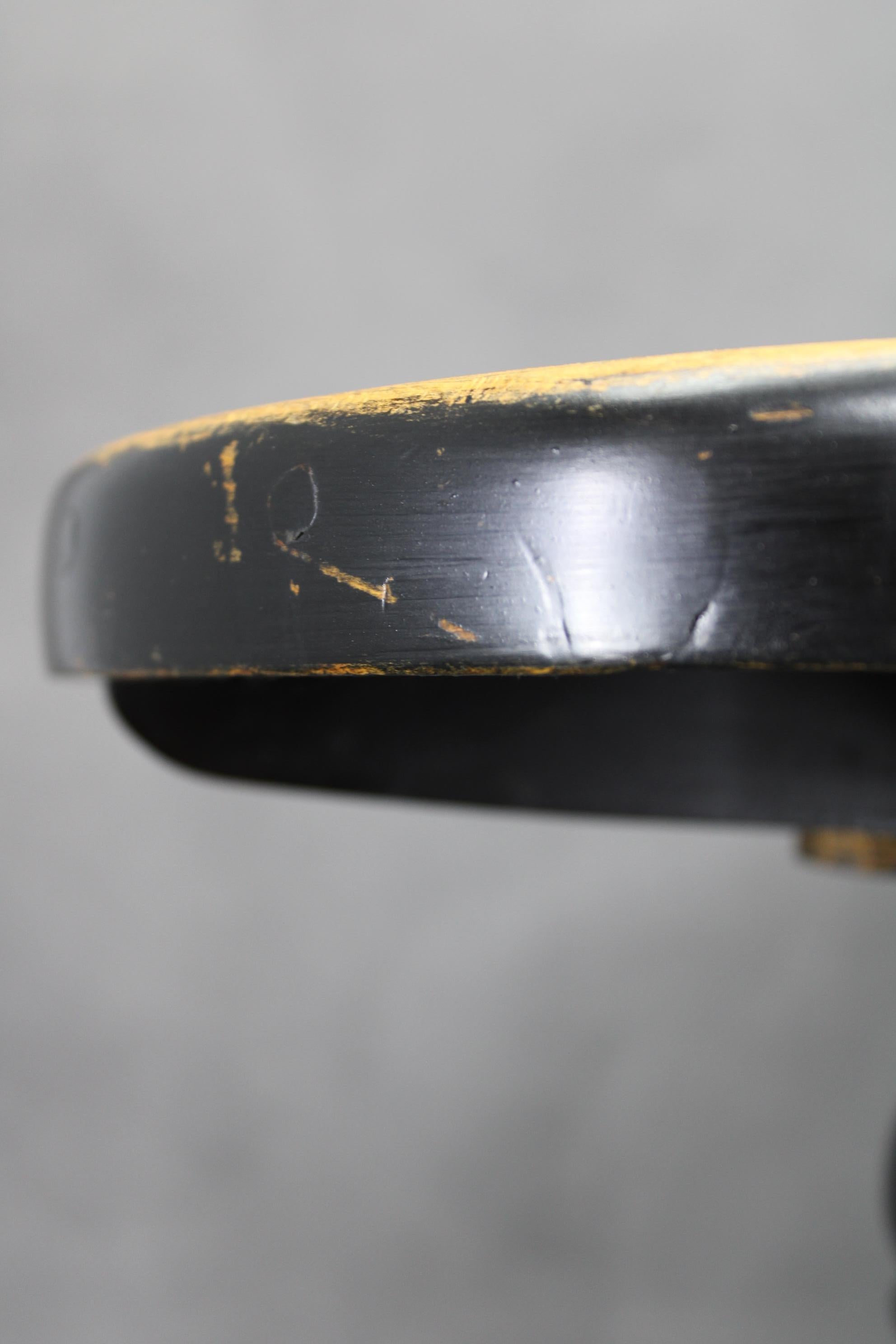 1930s Art Deco Bentwood Adjustable Piano Stool from Czechoslovakia, Thonet Style im Angebot 2