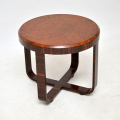 1930's Art Deco Birds Eye Maple & Macassar Coffee Table