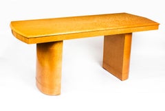 1930s Art Deco Birdseye Maple Dining Suite