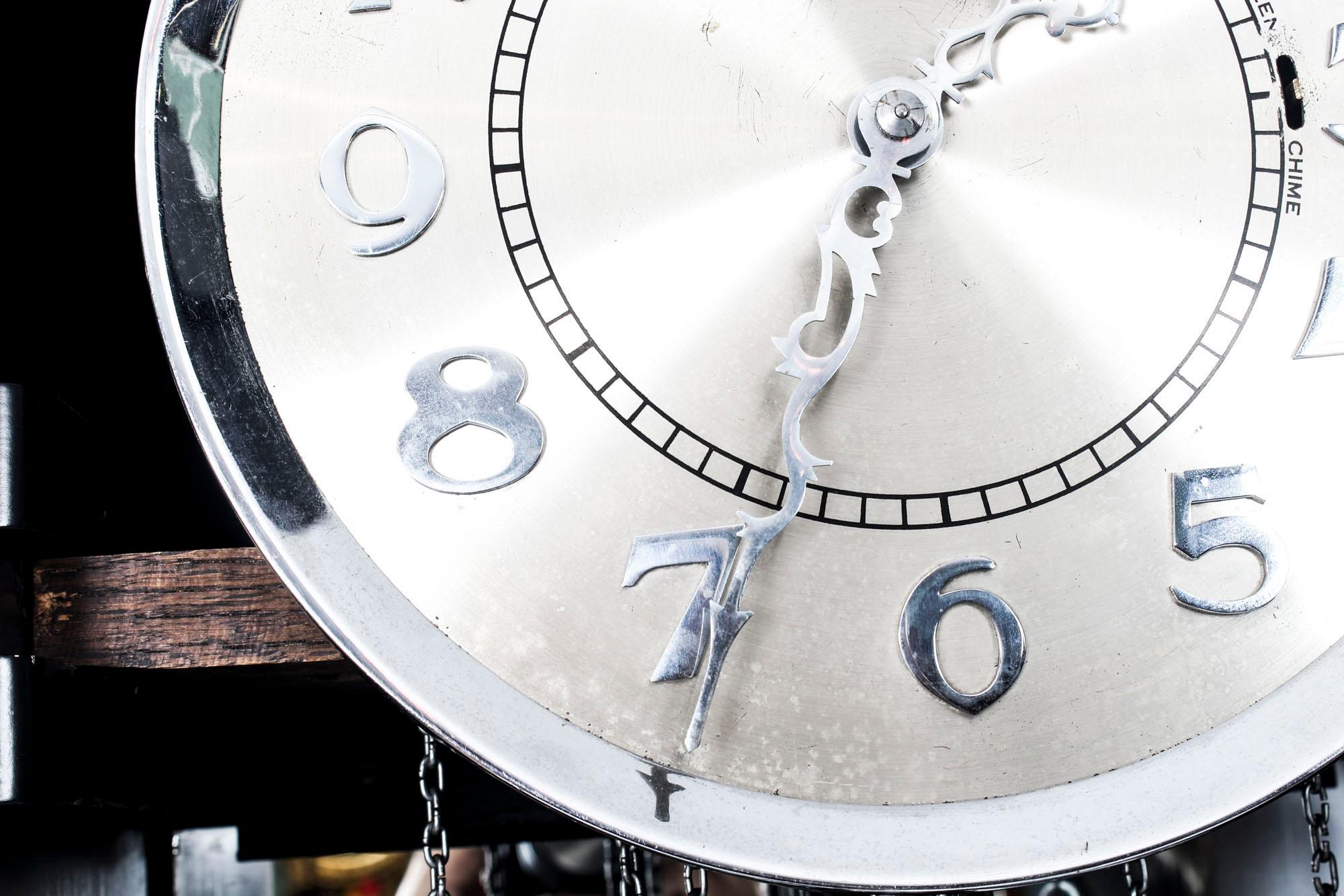 art deco lacquer grandfather clocks