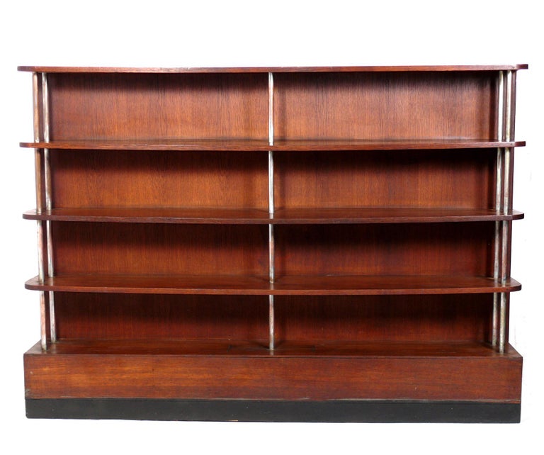 1930s Art Deco Bookshelf in the Manner of Gilbert Rohde Refinished For ...