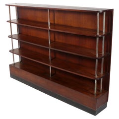 Antique 1930s Art Deco Bookshelf in the Manner of Gilbert Rohde Refinished
