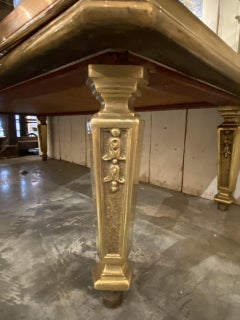 1930s Art Deco Brass Display Cabinet-France
