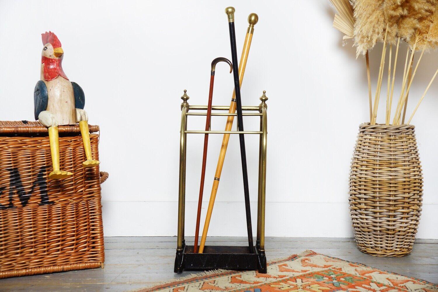 This vintage library step ladder is made of solid pine wood, dating back to the early to mid-20th century. It comes with a grip pole/handle for added stability and convenience. 

This multi-purpose foldable ladder can be used for various purposes,