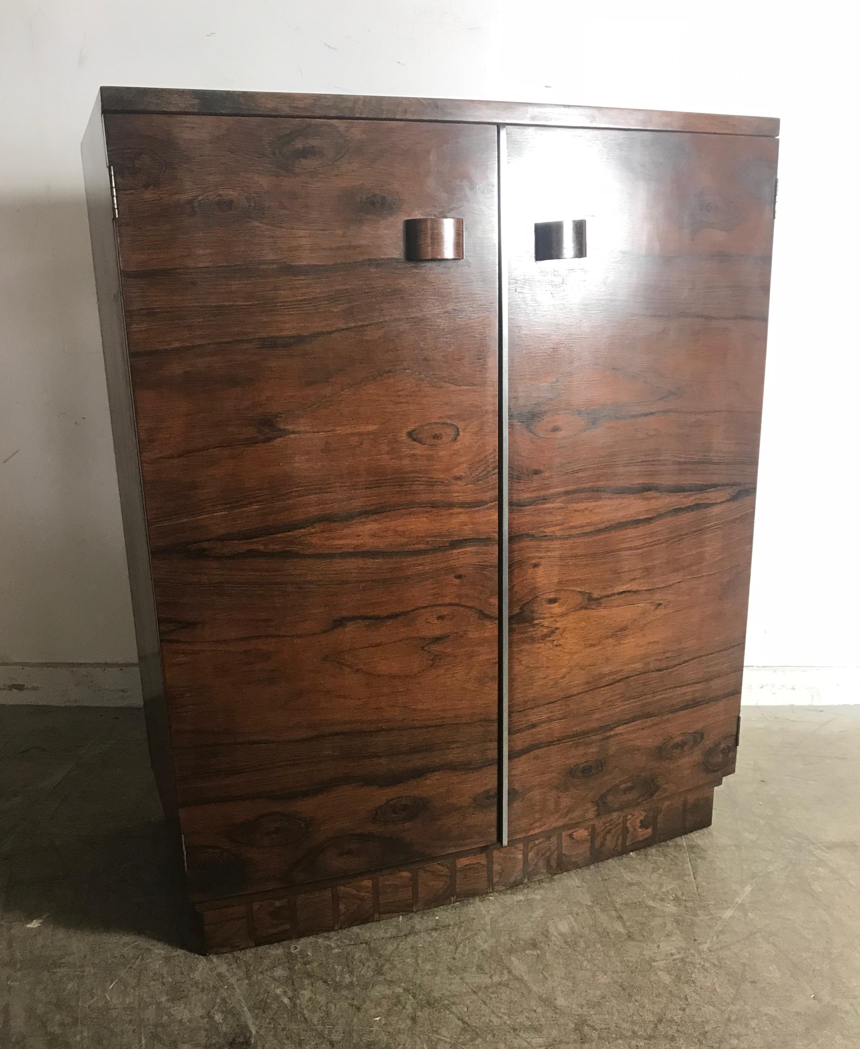 1930s Art Deco Brazilian Rosewood Chest Designed by Gilbert Rohde For Sale 5