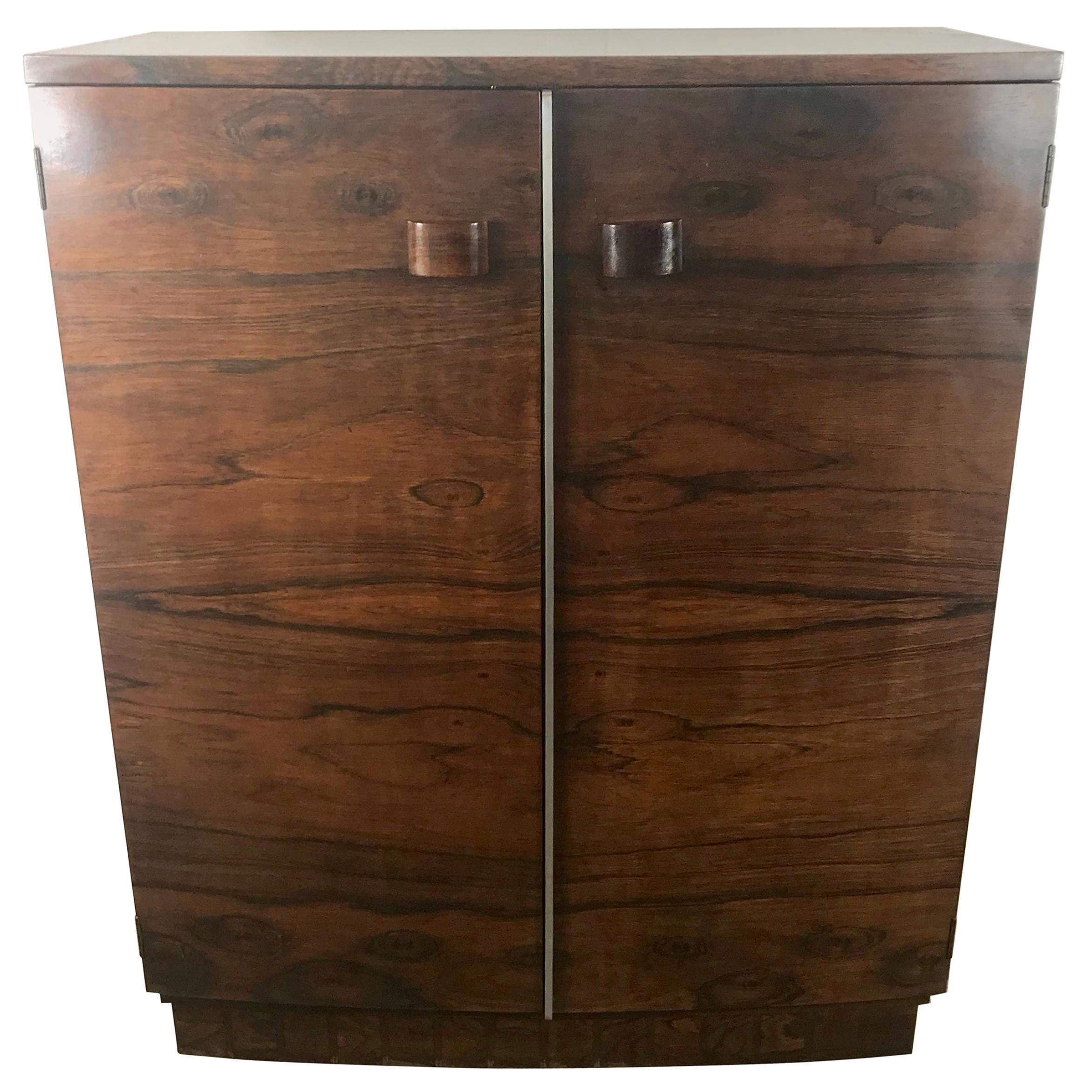 1930s Art Deco Brazilian Rosewood Chest Designed by Gilbert Rohde