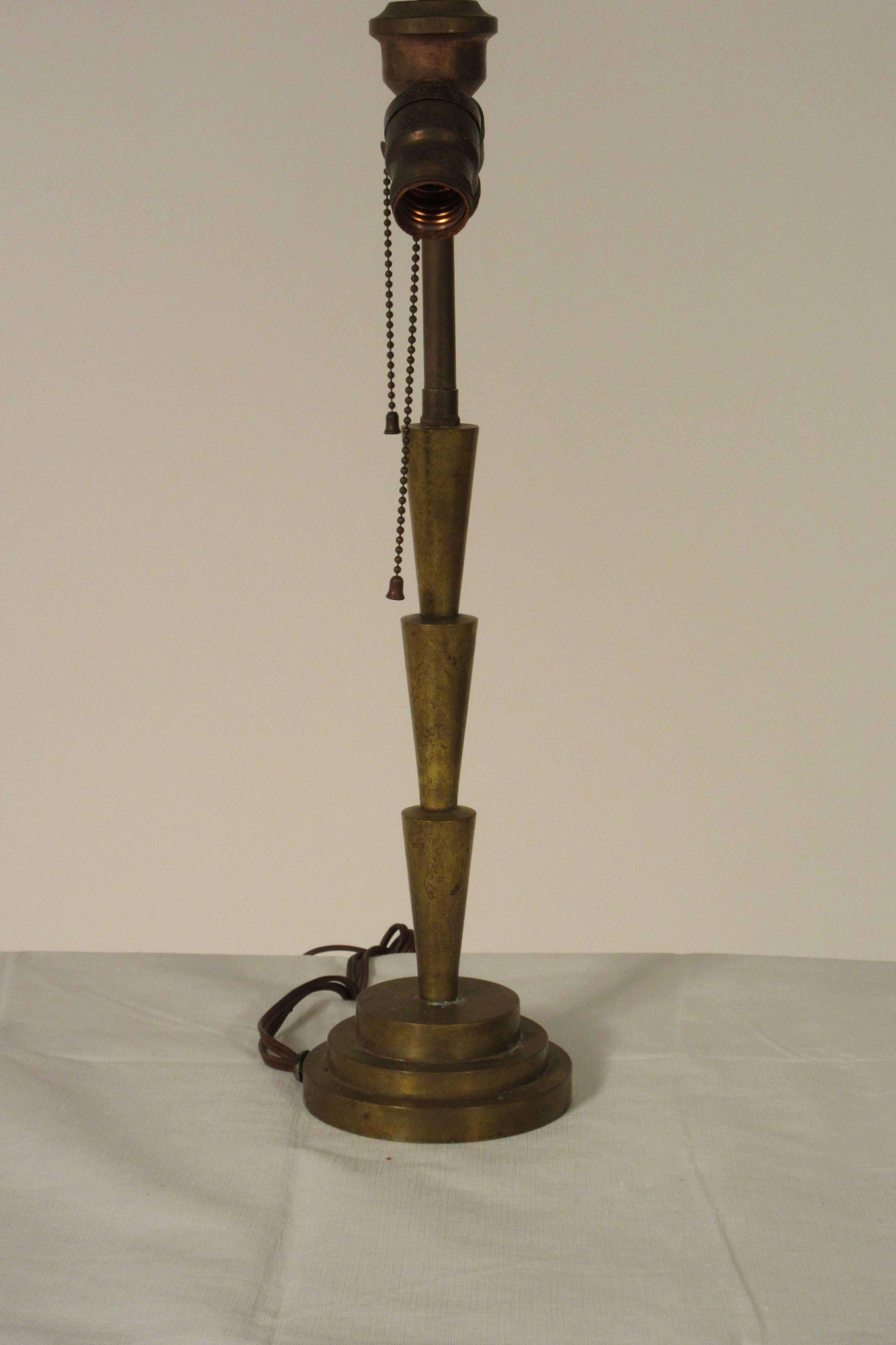 Mid-20th Century 1930s Art Deco Bronze Table Lamp