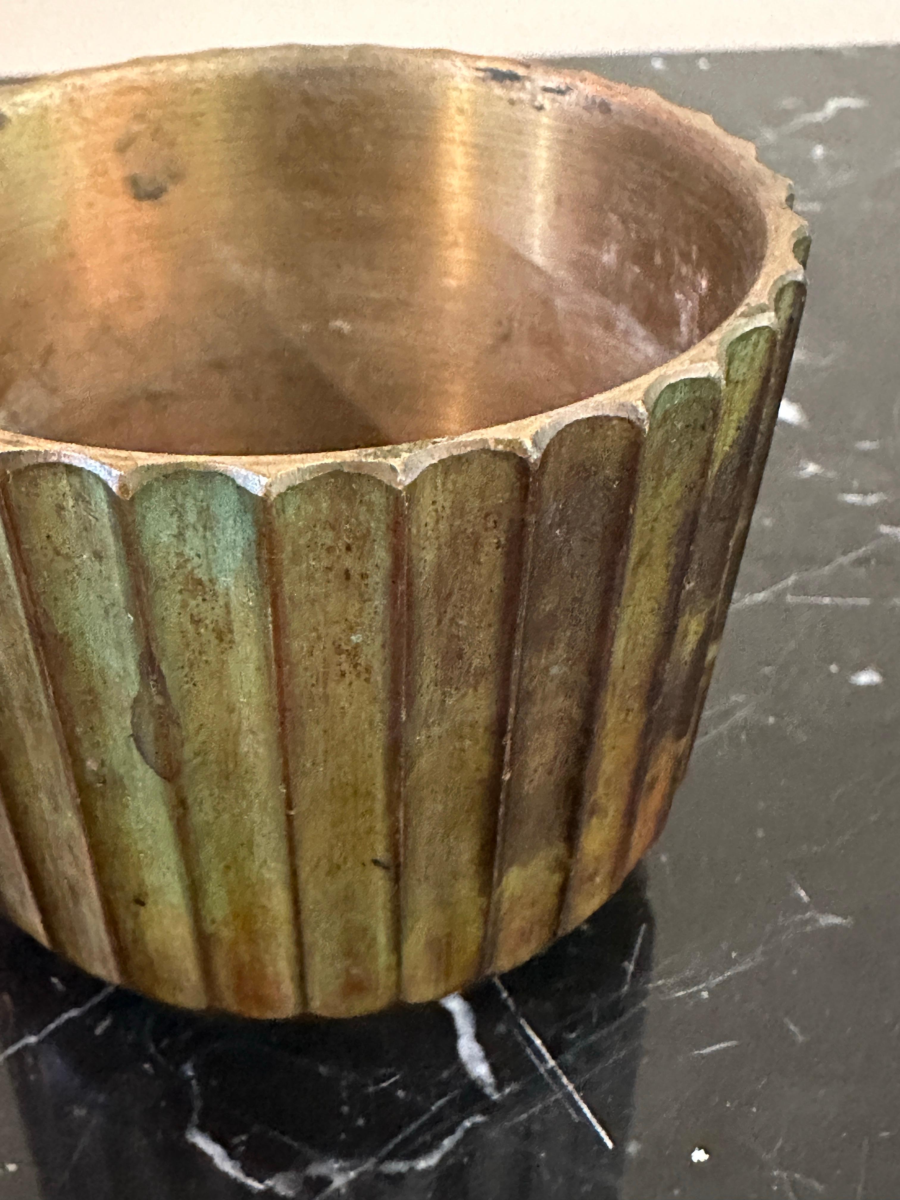1930er Jahre Art Deco Bronzegefäß TOR Dänemark (Art déco) im Angebot